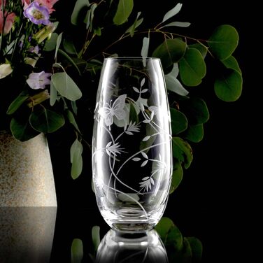 Скляна ваза Butterfly Zylinder - циліндрична ваза висотою 25 см, прозора, для елегантних акцентів