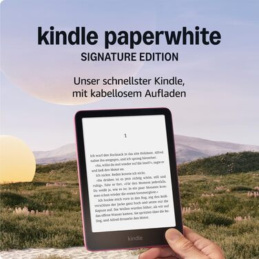 Amazon Kindle Paperwhite Signature Edition 32GB – Електронна книга з підсвічуванням, бездротовою зарядкою та 32 ГБ пам'яті (Смарагдовий)