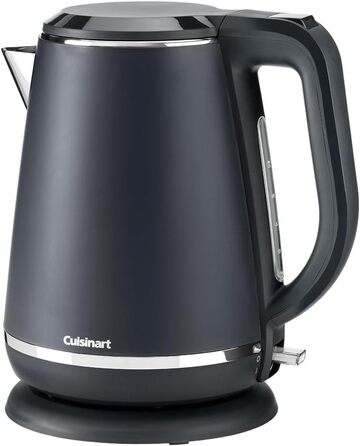 Cuisinart Kettle | Rapid-boiling, cordless kettle, 3kW | Gray, stainless steel, matte finish | 1.5L capacity | Part of coordinated kettle and toaster sets 1.5L pitcher Gray