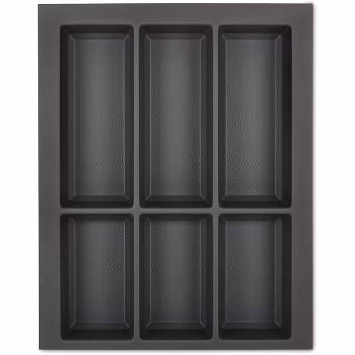 ORGA-BOX VII Cutlery Insert, basalt grey, 376 x 474 mm. Cutlery box suitable for Warendorf Beeck KH Schröder kitchens and others with a 45mm carcass.
