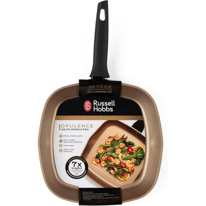 Сковорода гриль Russell Hobbs RH01674BEU7 28 см з антипригарним покриттям (індукція)