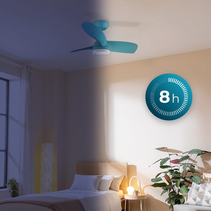 Стельовий вентилятор Cecotec EnergySilence Aero 3050 з LED підсвіткою, 36 дюймів (102 см), DC-мотор, пульт, таймер, 6 швидкостей
