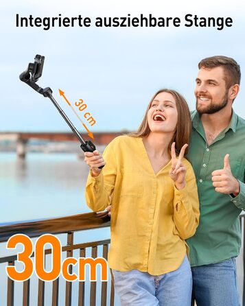 Hohem iSteady X3 SE - Стабілізатор Gimbal для смартфона, 3-осьовий, знімний пульт, 11 годин роботи, для Vlogging, Selfie, подорожей (чорний)