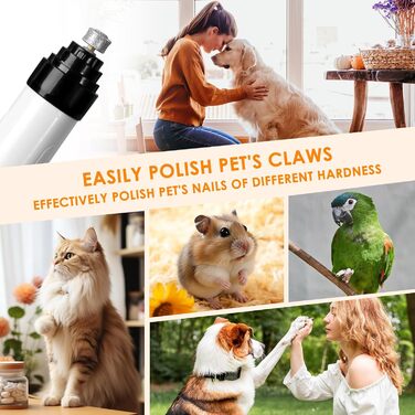 Електричний точило для кігтів собак Ntrjtrss USB, тихий точило для кігтів собак для великих, середніх та малих собак та котів