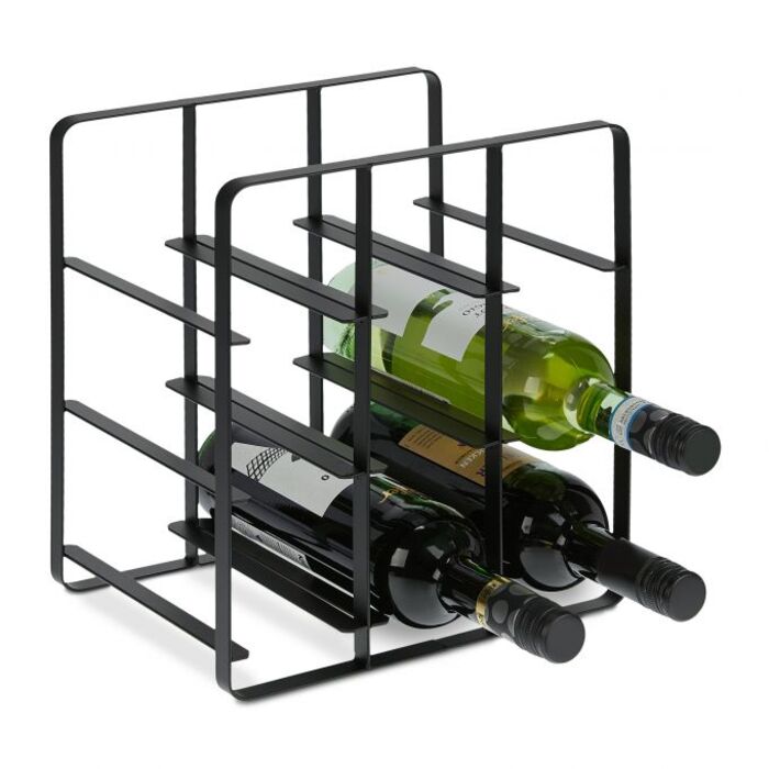 Relaxdays Metal Wine Rack for 9 Bottles