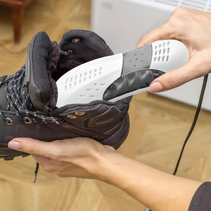 Електричний сушильник для взуття: сушильник для черевиків, гірськолижних черевиків, кросівок, сушильник для походів, дезодоратор, білий