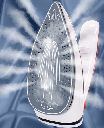 Дорожня праска 1100 Вт, складана, з керамічною підошвою та 3 режимами прасування