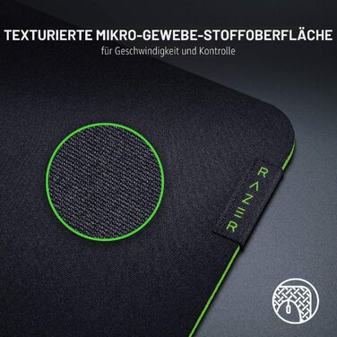 Ігровий килимок для миші Razer Gigantus V2 Large (450 x 400 x 3 мм) — текстурований мікротканинний килимок з протиковзанням, чорний