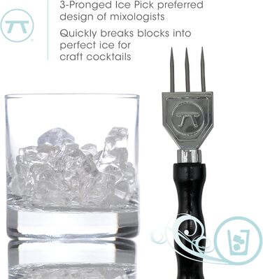 Outset 66800 Metal Ice Axe, Zinc, Black