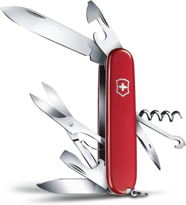 Швейцарський ніж Victorinox Climber, 14 функцій, Swiss Made, Мультитул з ножем, ножицями, відкривачкою для консервів та ковпачка, викруткою, дерев'яний, Limited Edition