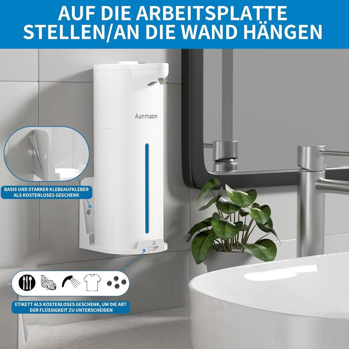 Automatic Electric Soap Dispenser - Touchless Soap Dispenser for Kitchen & Bathroom