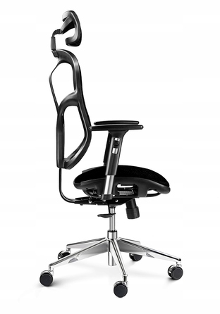 Ергономічне крісло Diablo Chairs V-Basic, тканина, чорне