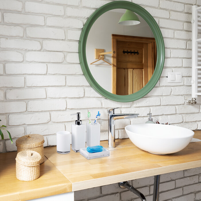 Relaxdays Bathroom Accessories Set, 4-Piece