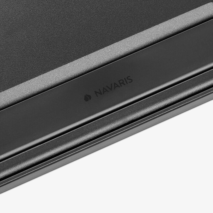 Підставка для ноутбука Navaris з пластику - для ліжка, дивана, планшета. Регульована підставка для ноутбука та планшета, 37,6x28x5,8 см, чорна