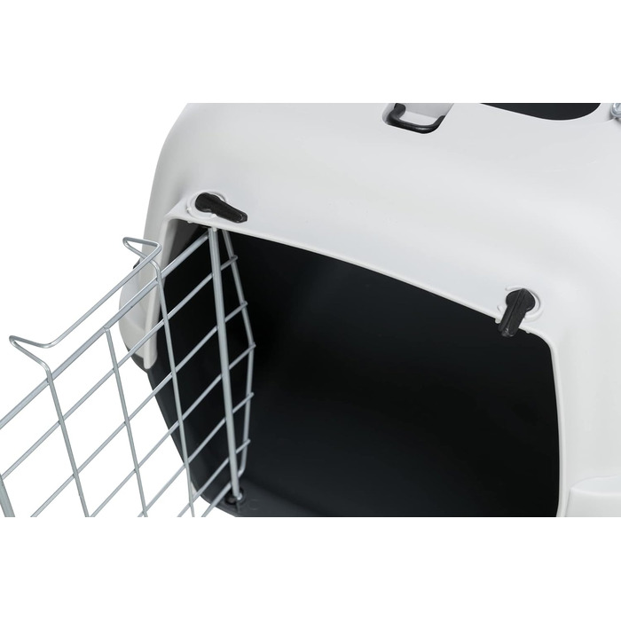 Тріксі переносна клітка Capri Open Top, сіра, розмір S (40x38x61 см), 1 шт.