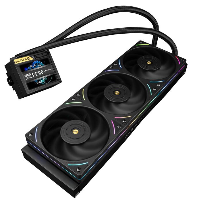 Система рідинного охолодження процесора Thermalright TR Mjolnir Vision 360 UB PRO ARGB Black, LCD-дисплей 3.5