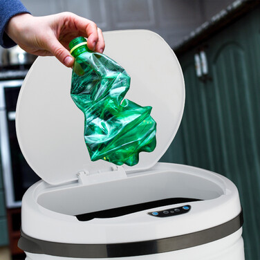 Relaxdays Sensor Trash Can 50l white