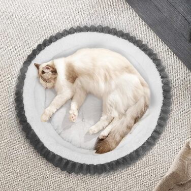 Килимок для котів XIAPIA, плюшевий, 58x20 см, сірий. М'який, теплий, ортопедичний, з нековзким дном