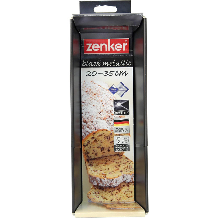 Форма для випічки Zenker Königskuchen Black Metallic розширювана 20-35 см, сталь з антипригарним покриттям, до 230°C, Німеччина, 5 років гарантії