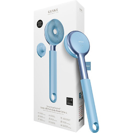 GESKE Sonic LED Full Body Brush & Exfoliator - 9-in-1 Electric Body Cleansing Brush with LED & SmartSonic Pulsations