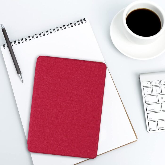 Чохол WALNEW для Kindle Paperwhite 11 (M2L3EK, M2L4EK), червоний, з авто-вимиканням