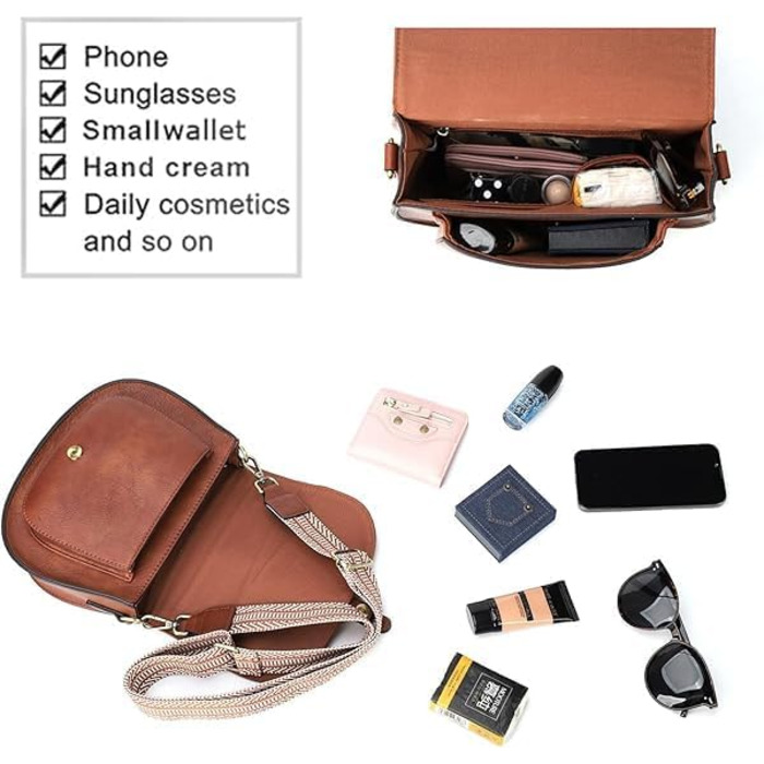 Сумка жіноча AFKOMST через плече, блакитна, з регульованим ремінцем, PU шкіра