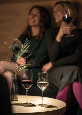 Набір келихів Zwiesel Glas Date Night Pure: 4 шт. (2 шампанських 297 мл, 2 для червоного вина 540 мл), тритан-кристал, для посудомийної машини, вироблено в Німеччині