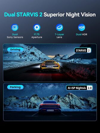 DDPAI Z60 Pro: 4K відеореєстратор з подвійними камерами STARVIS, GPS, WiFi, 32GB, 24h парковка