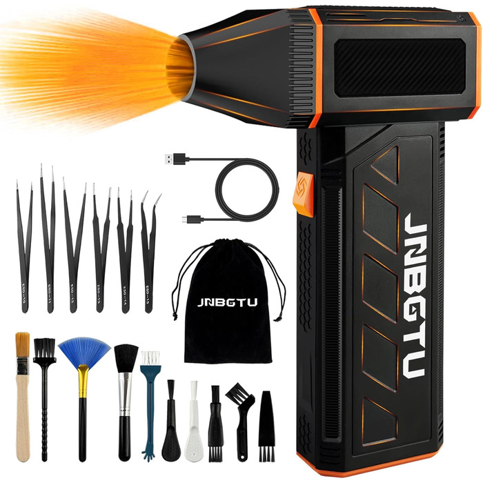 Пилосос для чищення повітрям JNBGTU F31 PRO: для ПК, клавіатури, авто, дивану. 130000 об/хв