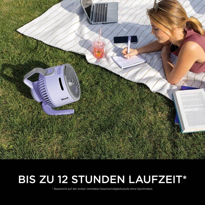 Вентилятор туманорозпилювач Shark FlexBreeze HydroGo FA050EU (Lila) – потужний, тихий, для дому та вулиці
