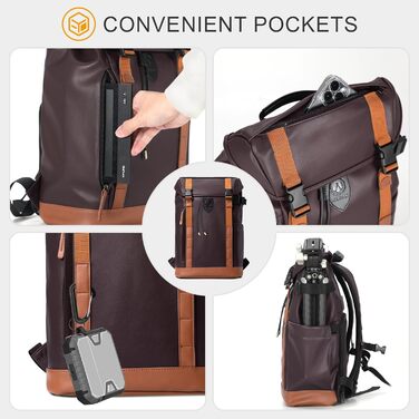 Рюкзак для фотоапарата Tarion: водонепроникний, з відділенням для ноутбука 14