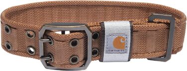Carhartt Pet Fully Adjustable Wide Webbing Dog Collar, Carhartt Brown, Size M