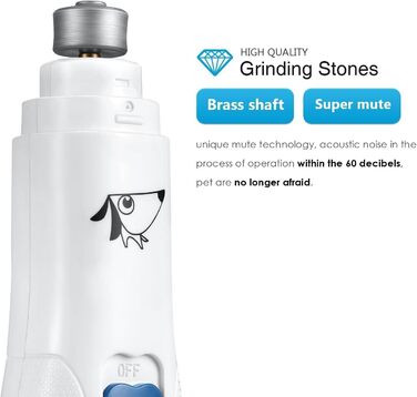 Електричний точило для собачих кігтів Brifit - тихий, для собак будь-яких порід