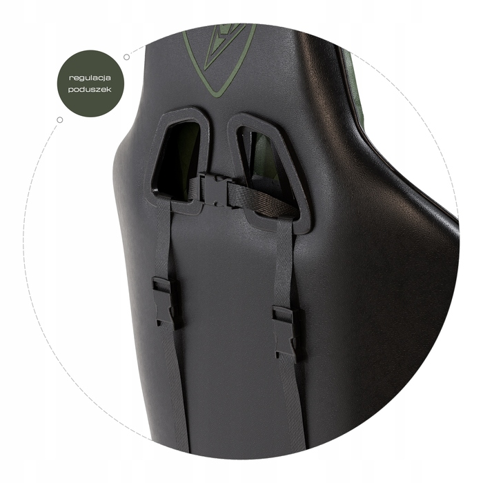 Ігрове крісло Cobra Draco CRF194 Green, штучна шкіра