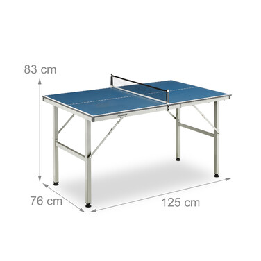 Relaxdays Indoor Table Tennis Table in Blue