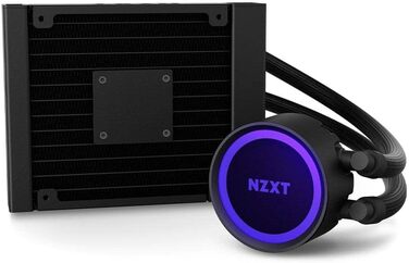 NZXT Kraken: Рідинне охолодження CPU AIO з LCD-дисплеєм та RGB підсвічуванням (120 мм, чорний)