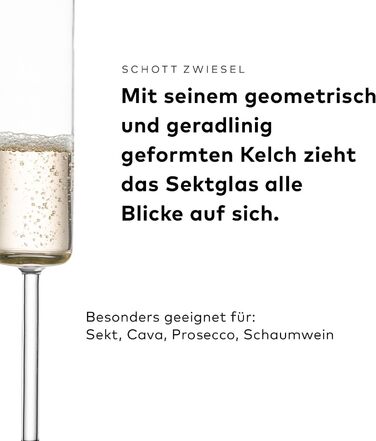 Кельмахи SCHOTT ZWIESEL Modo для білого вина (набір 4 шт.), німецька якість, Tritan-кристал, безпечні для миття в посудомийній машині