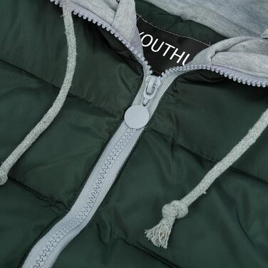 Легка зимова жилетка YOUTHUP West Daen з капюшоном для активного відпочинку та повсякденного носіння (XXL, Зелений)