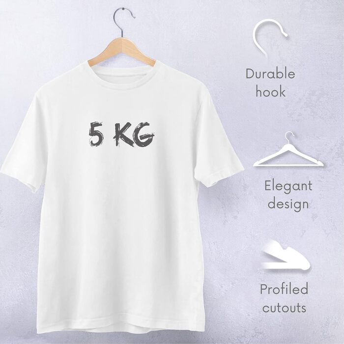 Дерев'яні вішалки для одягу OGIVO – набір 20 шт. з обертовим гачком та вирізами на плечах (натуральне дерево)