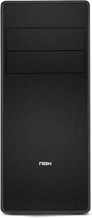 Корпус для ПК NOX COOLBAY RX - NXCBAYRX: ATX, Micro ATX, USB 3.0, металева сітка, підтримка 3 вентиляторів, 4 HDD, відеокарта до 370 мм, чорний