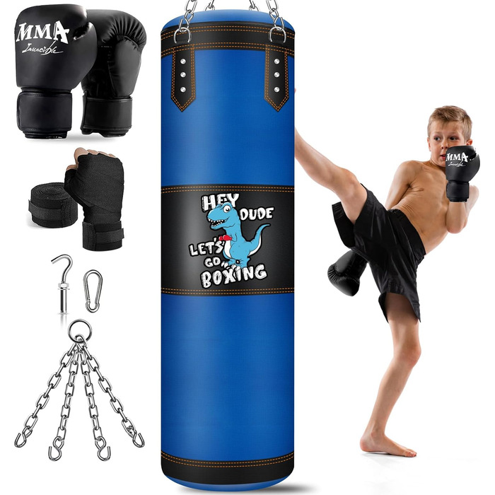 Надувний боксерський мішок для дорослих 180 см, стоячий, самостійний, для ММА, муай-тай, фітнесу
