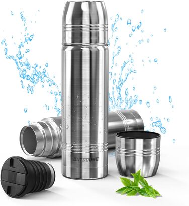 Термокружка-термос з нержавіючої сталі, 350мл/500мл/750мл, подвійні стінки, BPA-Free, для спорту та відпочинку