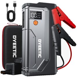 Пусковий пристрій (бустер) для автомобіля Starthilfe Powerbank 8000A, 26800mAh, чорний