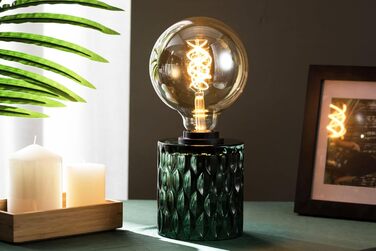 Торшер Pauleen 48023 Crystal Magic: стильна настільна лампа з кришталевими елементами, 230V, E27, зелений, без лампочки