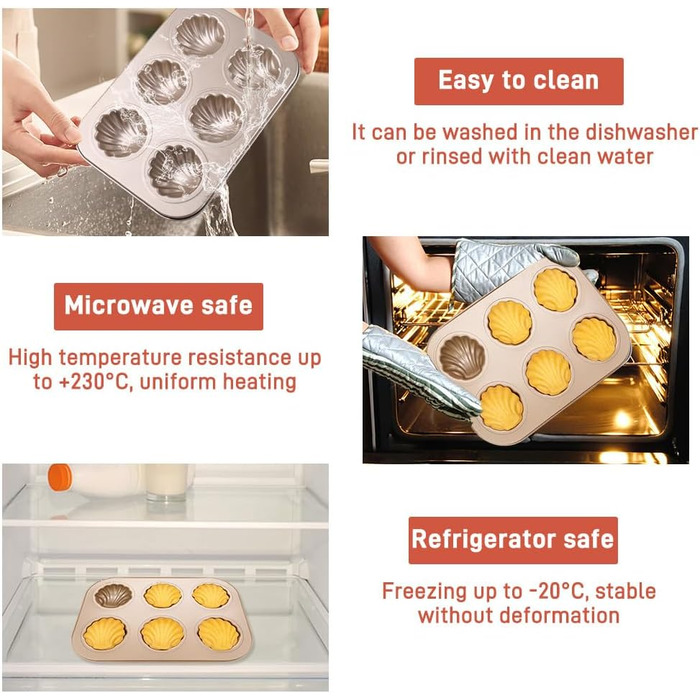 Форма для мафінів з антипригарним покриттям, 3 шт. Karbonstahl, 26,5 x 18,5 см