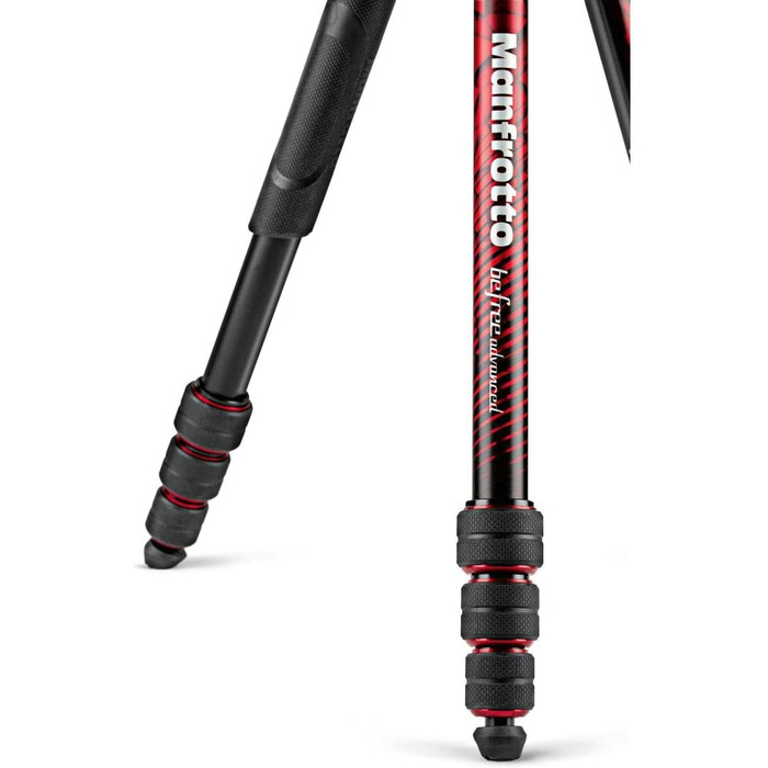 Алюмінієвий штатив Manfrotto Advanced Tripod з кулястою головкою (Twist Locks, червоний)