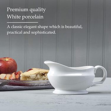 WM Bartleet & Sons 1750, T404, two porcelain sauce dishes, white, 500 ml
