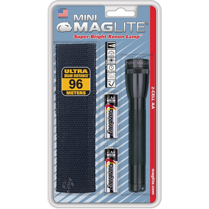 Ліхтарик Maglite Mini 14,5 см – компактний ручний LED ліхтар для дому, туризму та риболовлі