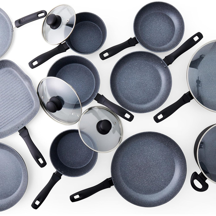 Сковорода Russell Hobbs RH02813EU7 Metallic Marble 28 см антипригарна, універсальна для індукції, грилю та смаження