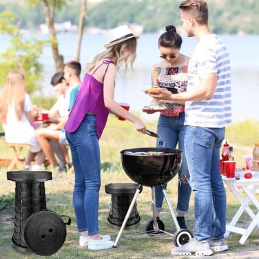 Складаний стільчик, телескопічний стільчик для кемпінгу, пікніків, риболовлі та подорожей